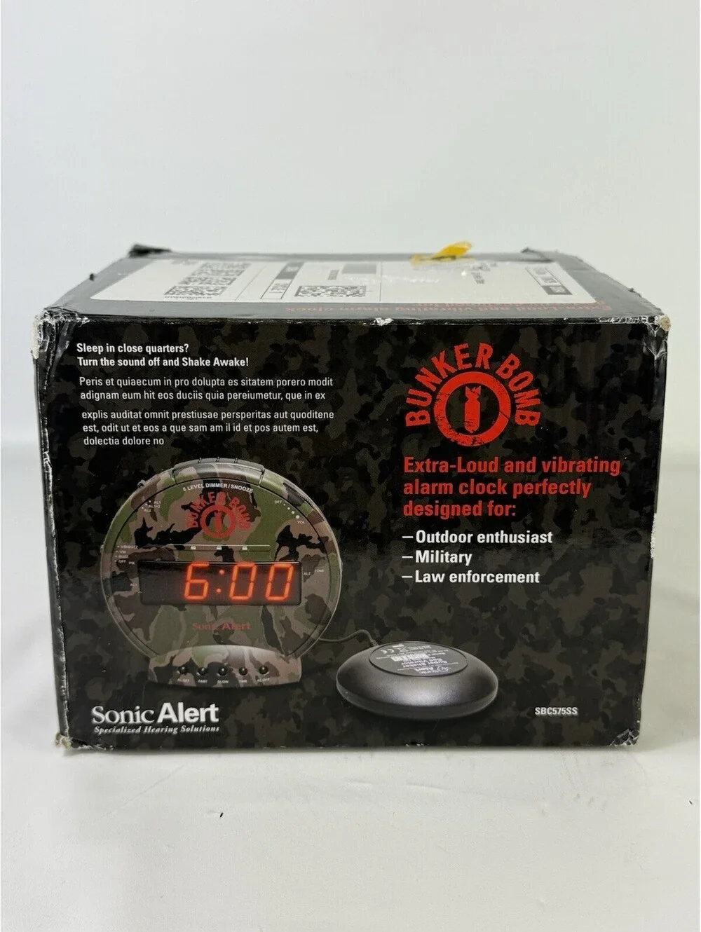 Sonic Bomb Bunker Bomb With Super Shaker - SBC575SS - Camo